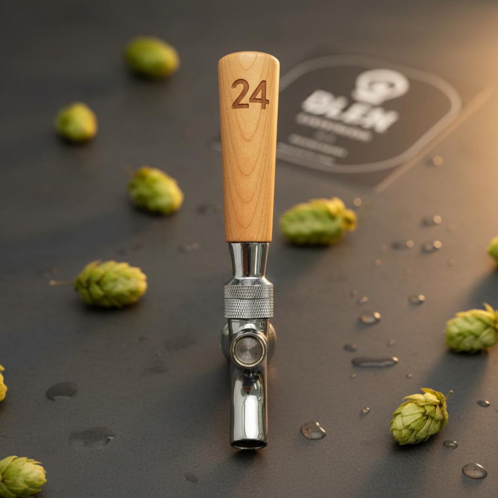 Wine Beer Bar - Short Wooden Beer Handle Solid Wood