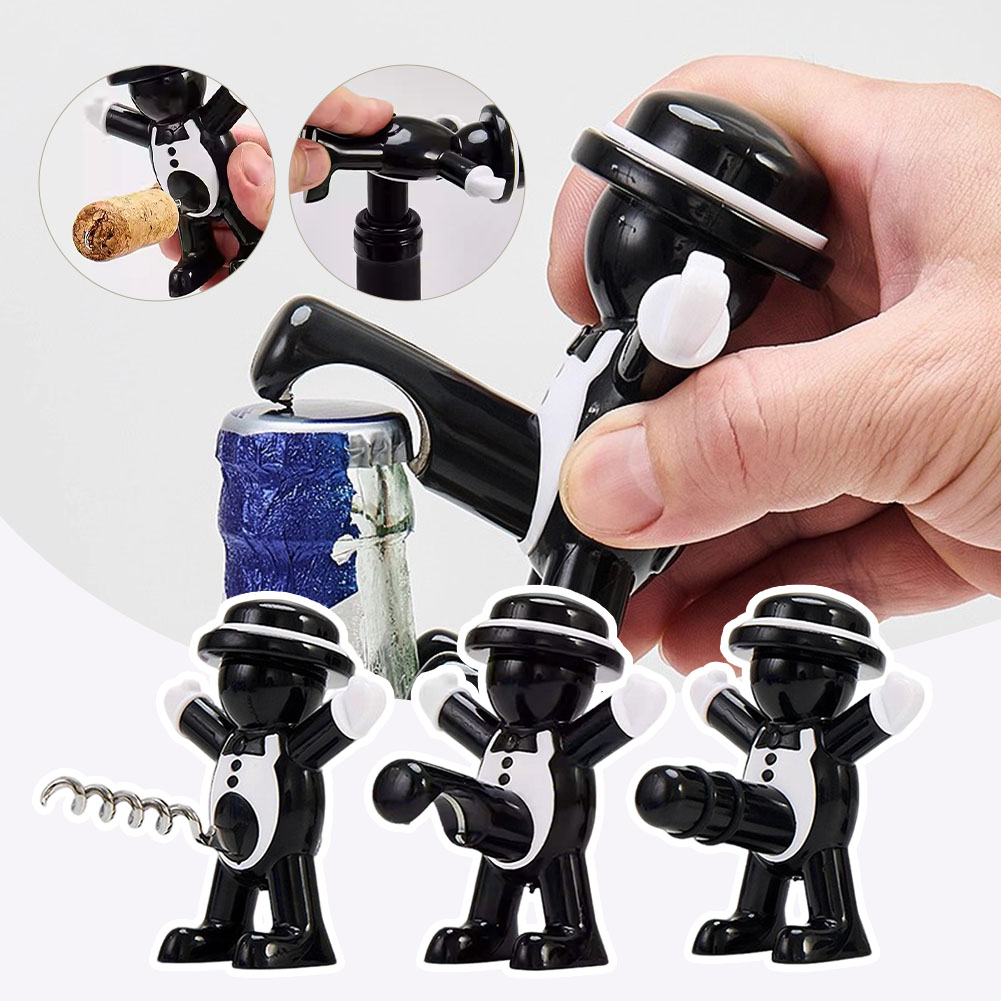 Black Cool Man Bottle Opener E - đánh giá và giá Wine Beer Opener