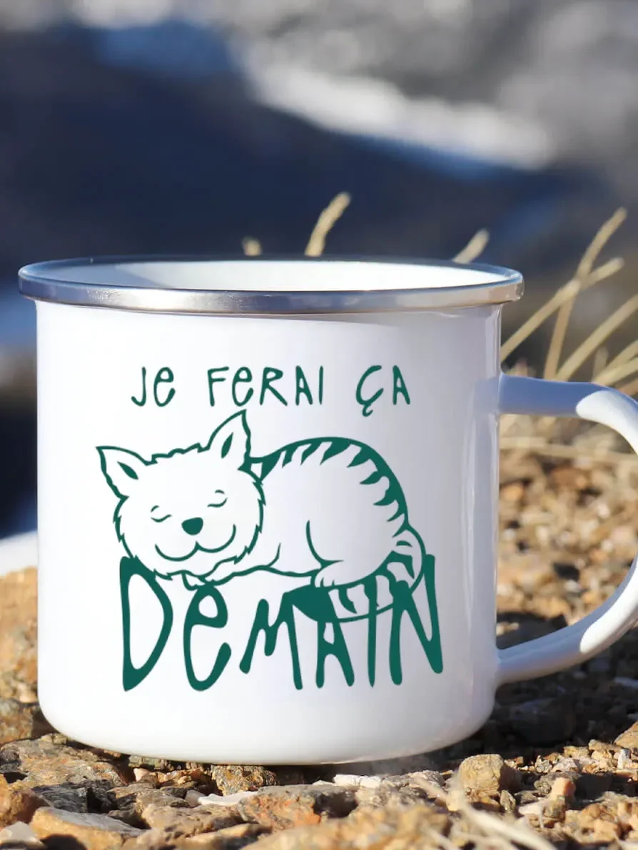 Cute Enamel Coffee Mug French  - đánh giá và giá Wine Beer Festival