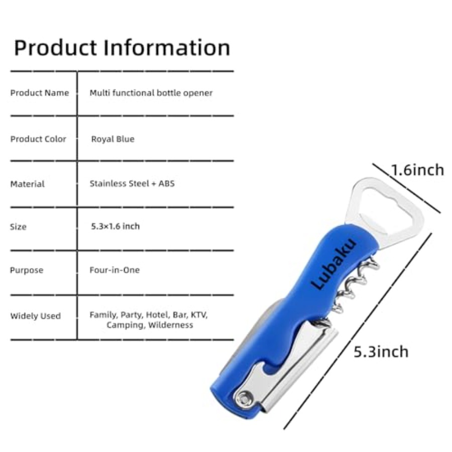 Portable Manual Bottle Opener  - đánh giá và giá Wine Beer And More