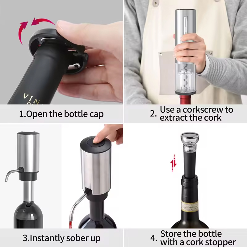 2024 New Design 4-in-1 Lithium - đánh giá và giá Wine Beer Opener