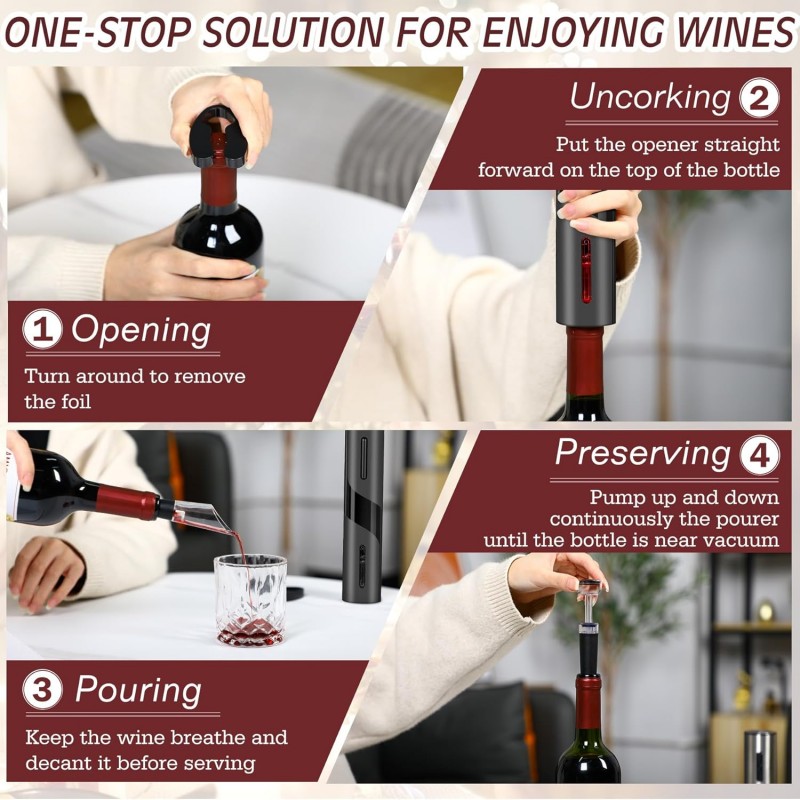Rechargeable Multifunction Ele - đánh giá và giá Wine Beer Opener