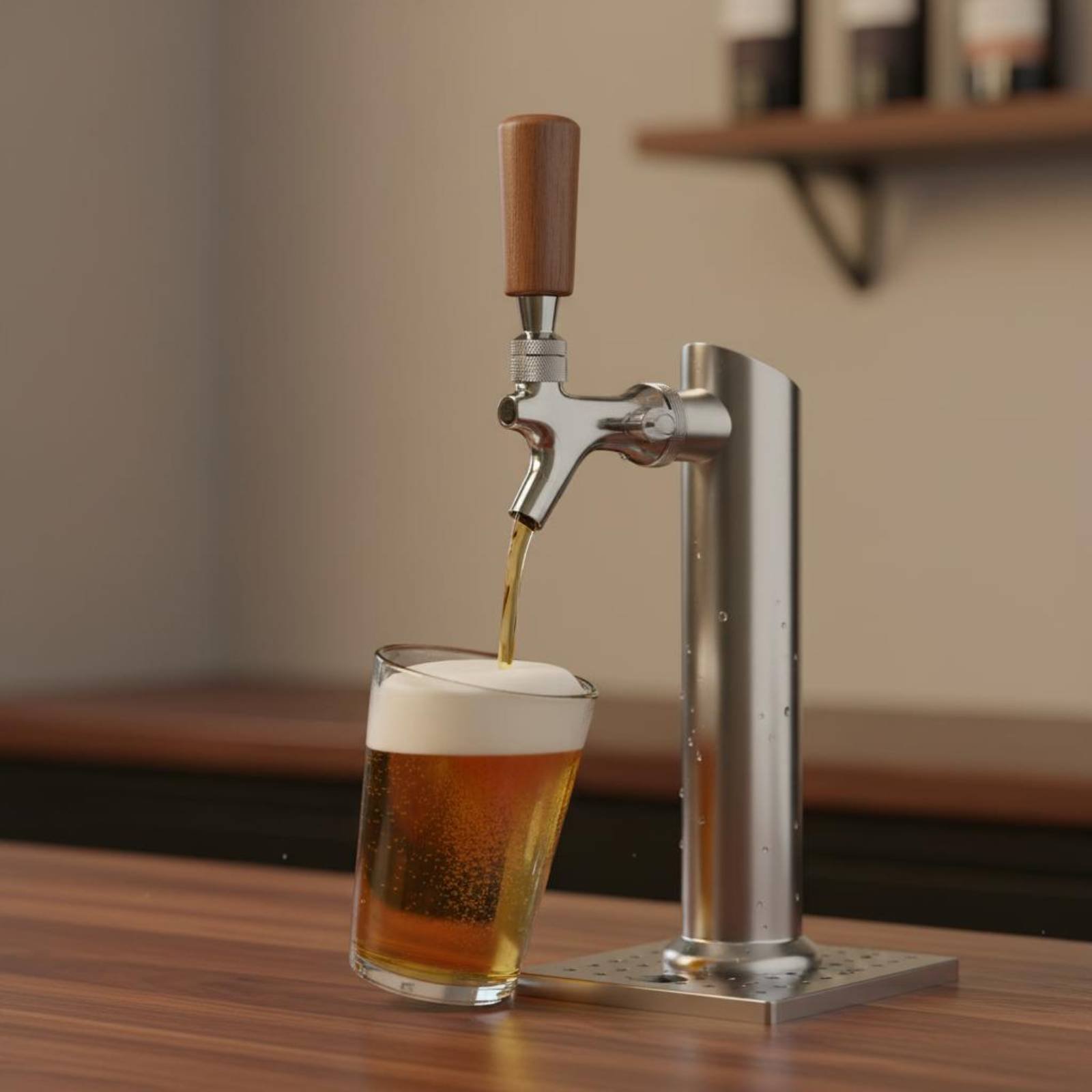 Short Wooden Beer Handle Solid - đánh giá và giá Wine Beer Bar