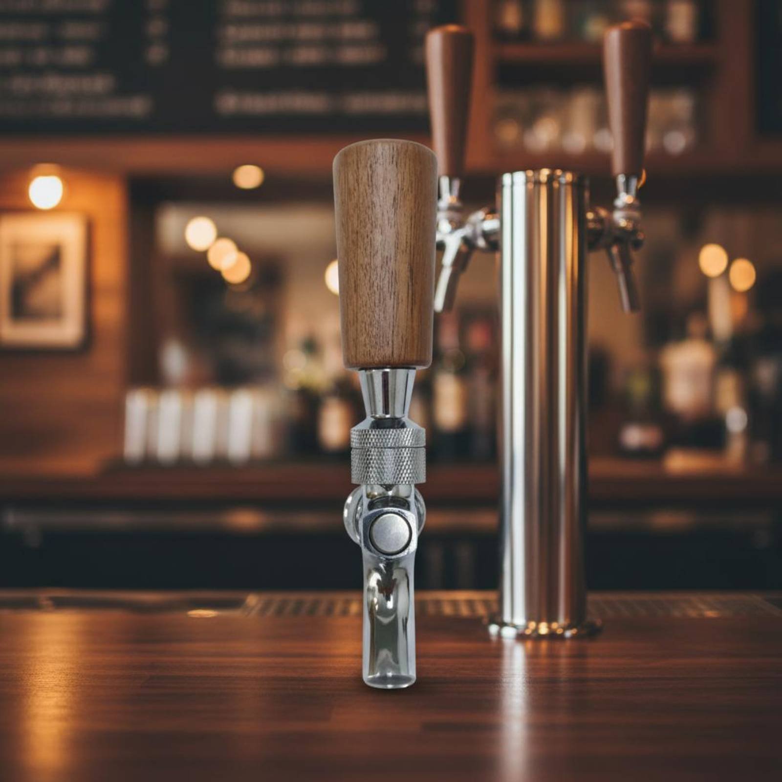 Short Wooden Beer Handle Solid - đánh giá và giá Wine Beer Bar