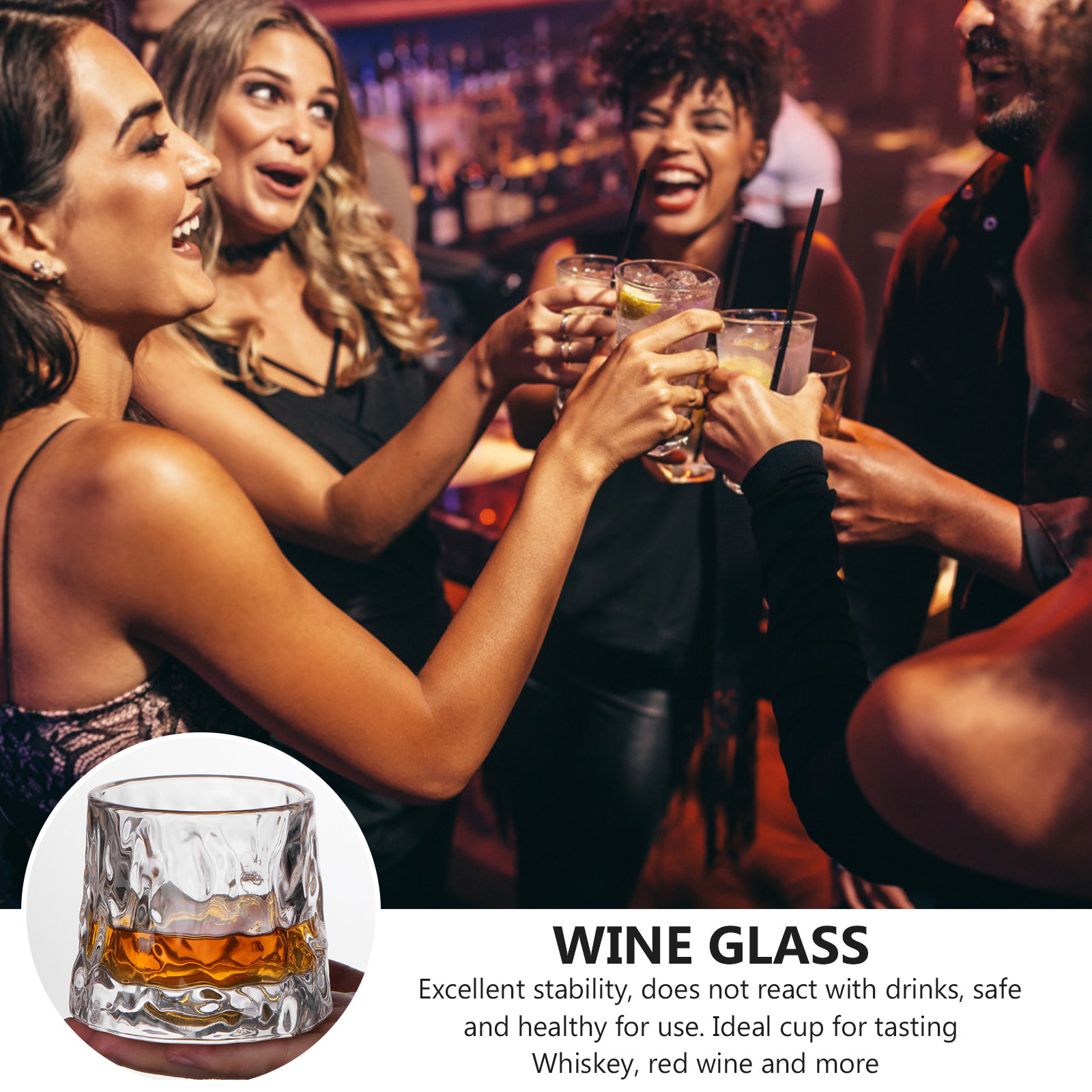 1Pcs Hammered Wine Glass Cup P - đánh giá và giá Wine Beer Bar