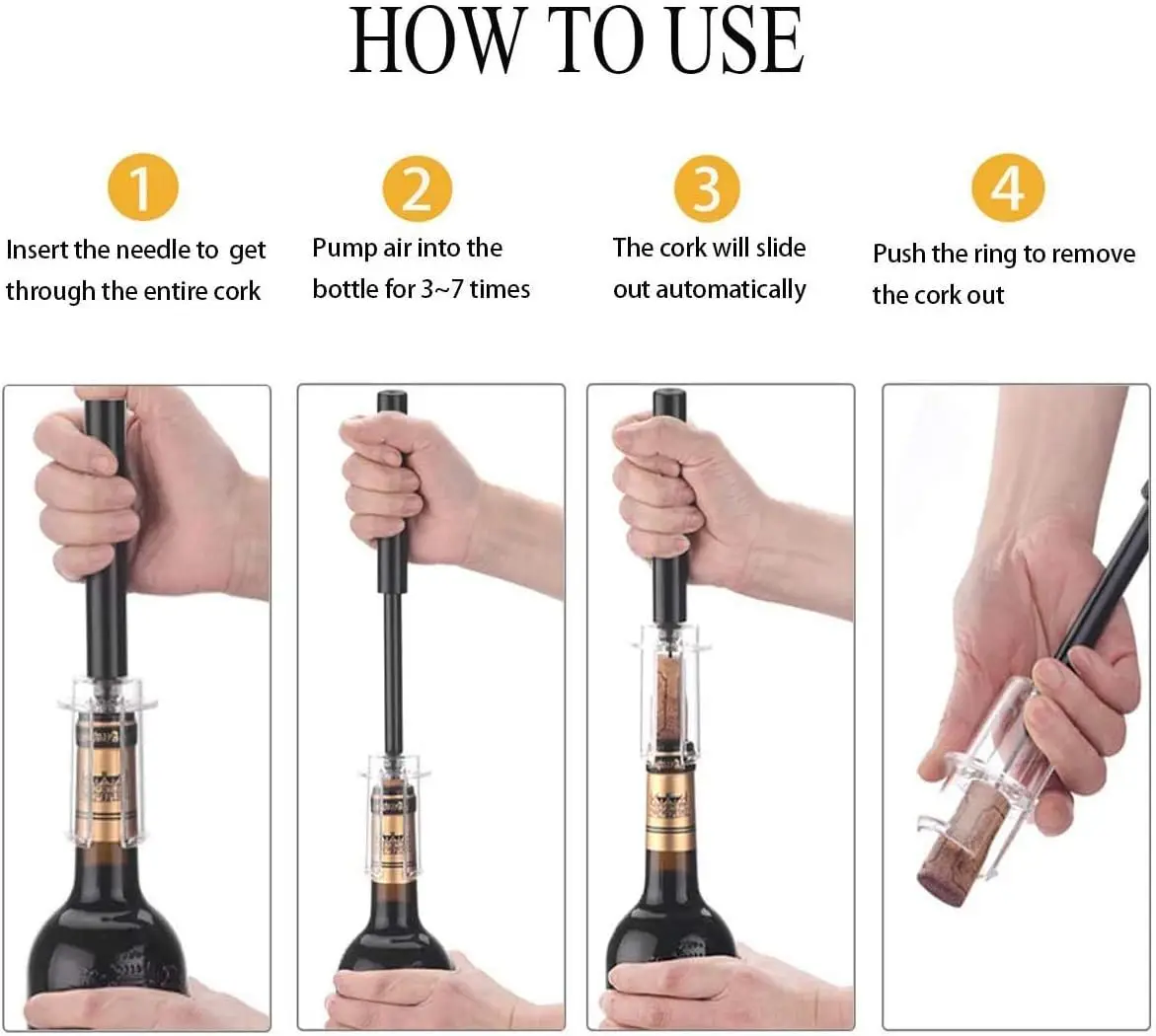 Air Pump Wine Bottle Opener Ai - đánh giá và giá Wine Beer Opener